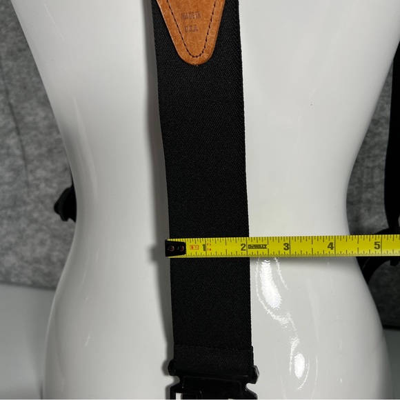Perry Suspenders USA Men's Heavy Duty Hook On Belt Suspenders 48” Leather Patch - Picture 11 of 12
